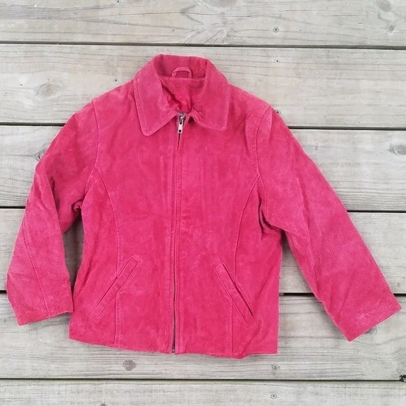 Wilson Leather kids red burgundy size small - Picture 2 of 6